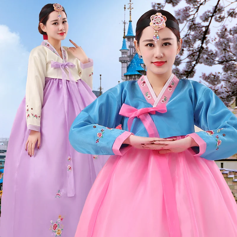 Korean dresses North Korea court dresses dance costumes Korean costumes
