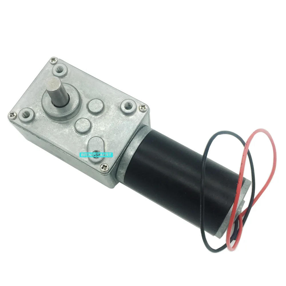 

Bringsmart A58SW31ZY DC Worm Gear Motor 12V 24V DC Motor High Torque Mini Self-lock Gearbox Motor Reductor Reversed DIY Robot