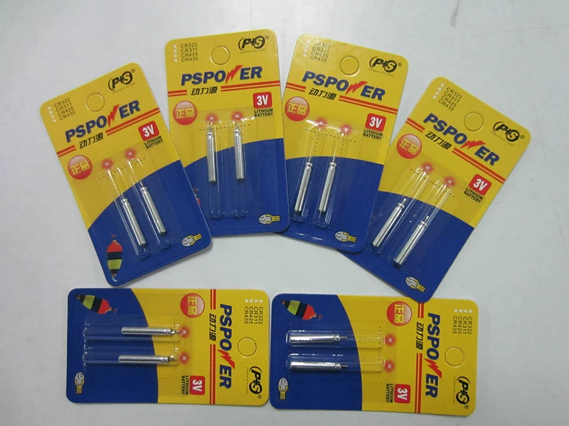 Bóia de Pesca Bateria para Eletrônico Atacado Lote Cr322 Eletrônica Bóia Luminosa Noite Pesca Acessório Fu037 100 pc - 3 Cheap Boia de pesca