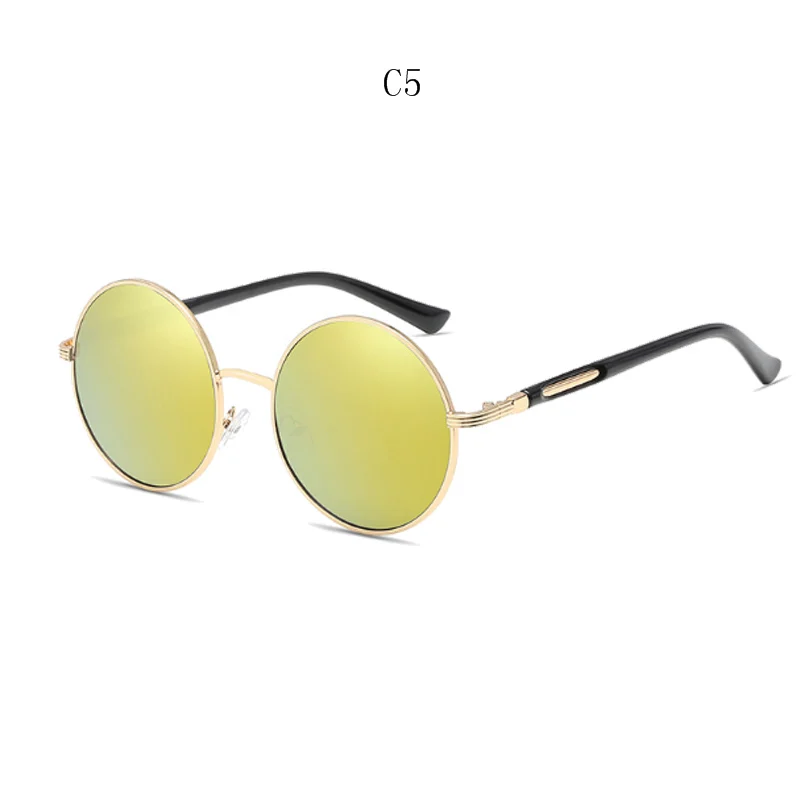 best sunglasses for big nose BOYSEEN Vintage Round Sunglasses Women Reflective Sun glasses Female Women's Shades Brand Designer lunette de soleil UV400 601 designer sunglasses for women Sunglasses