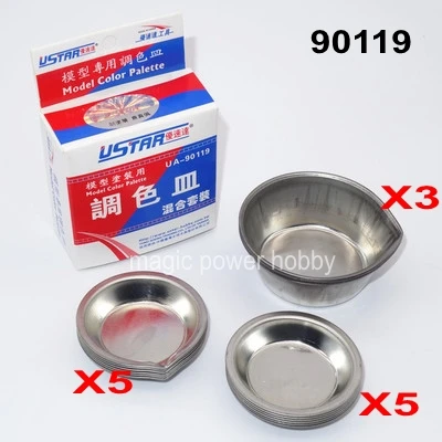 U-STAR Model Color Palette Painting Plate for Model kit Builing Gundam Model Hobby Coloring weathering Tools 90020 90119 5