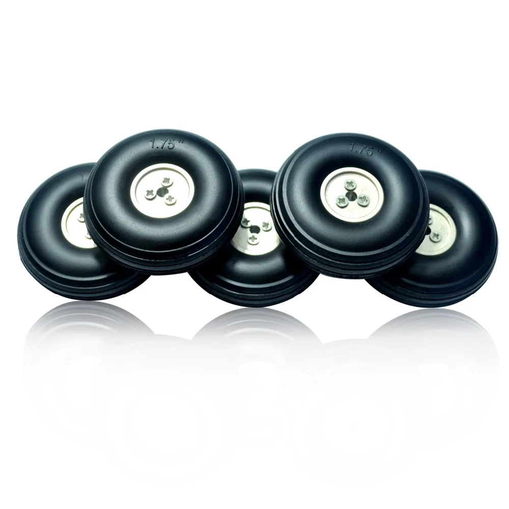

2PCS Rubber Tires Wheel PU Plastic Hub 1.5'' 1.75'' 3.0'' 3.25'' 3.5'' 3.75'' 4.0'' 4.5'' 5'' For RC Airplane Model Lipo Battery