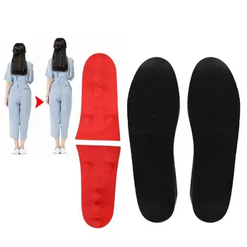 

Posture Corrector Women Men PU Shoes Insole Breathable Height Increase Heel Lift Insert Pain Relief