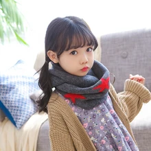 Новые модные уличные теплые и удобные мягкие шарф пентаграммы детская Свежий Тренд милый Вязаный милый, кольцо шарф