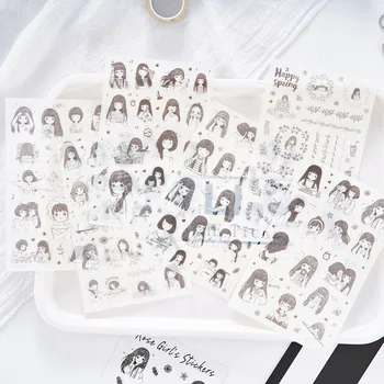 

24 pack/lot Meet Young Girl Decorative Stationery Stickers Scrapbooking DIY Diary Album Stick Lable