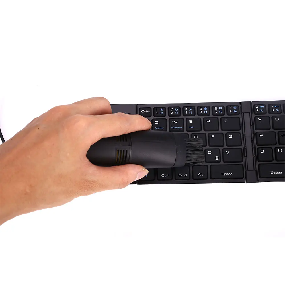 Мини-компьютерная щётка для чистки клавиатуры USB портативная вакуумная Чистящая щетка для пыли комплект домашней портативной клавиатуры