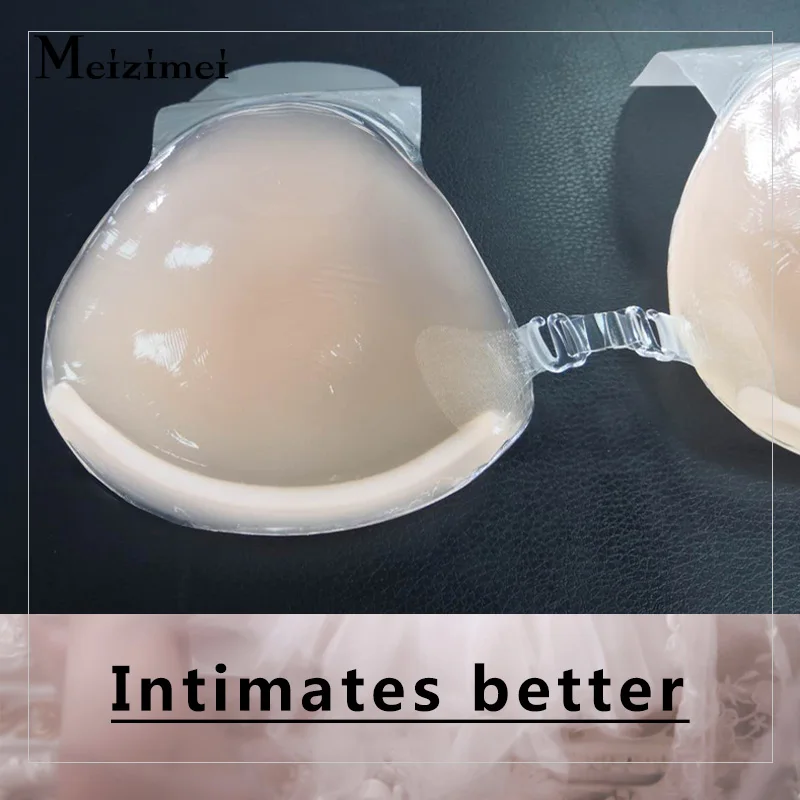 Meizimei Silicone Nipple Bra AdhesiveStrapless Bralette Invisible Bras for  Women's Swimsuit Super Push Up Intimates SexyLingerie - AliExpress