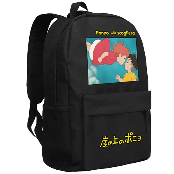 

Ponyo Backpack Japan Manga Movie Ponyo on the Cliff Shoulder Bag for Children Gifts