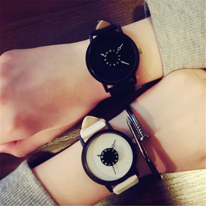 

Luxury Fashion Vintage Leather Quartz Watch Women Ladies Wrist Watches Casual Unisex Round Dial Watches Reloj