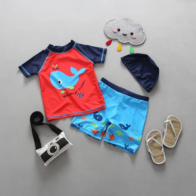 Children Swimsuit Boys Swimwear Kids Beach Clothing Uv Protection Suit Infantil Baby Bathing