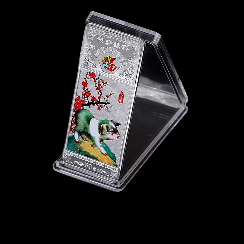 

2019 Luckly Pig Commemorate Coin Sliver Gold Plated Collection New Year Bless Wish Souvenirs