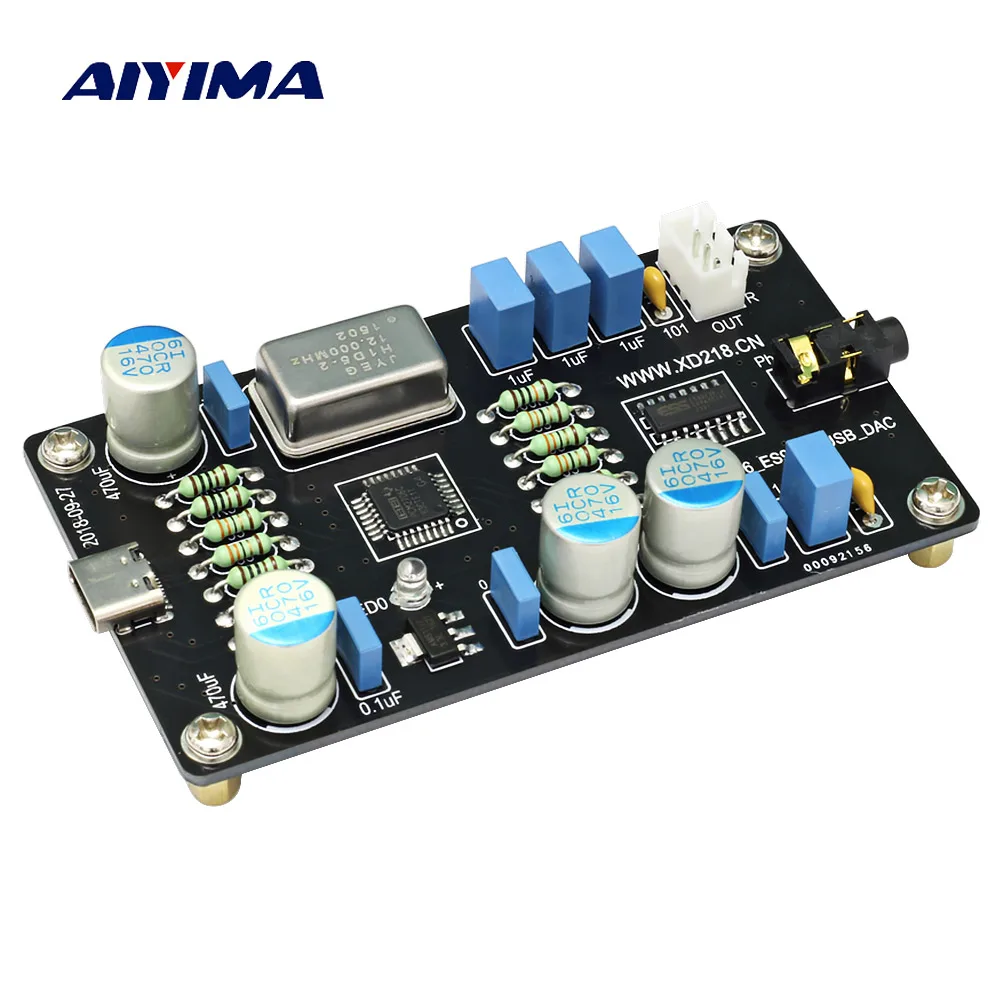 AIYIMA PCM2706 ES9023 USB аудио DAC звуковая карта декодер плата Hi-Fi нулевой шум ies декодирование