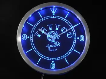 

nc0357 Tattoo Chinese Dragon Ink Bar Beer Neon Sign LED Wall Clock