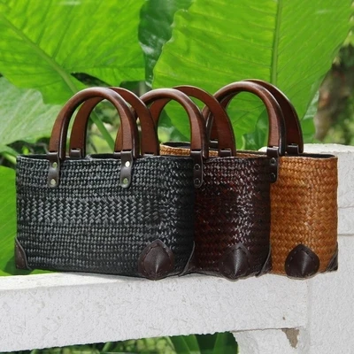 

Thai version of European and American style seaweed package package retro ladies handbag fashion travel package beach bag