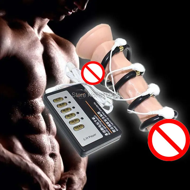 penis-enlargement-electronic-pulse-physical-therapy-Penis-Impotence-Aid-Ejaculation-Delay-Cock-Expander-Ring