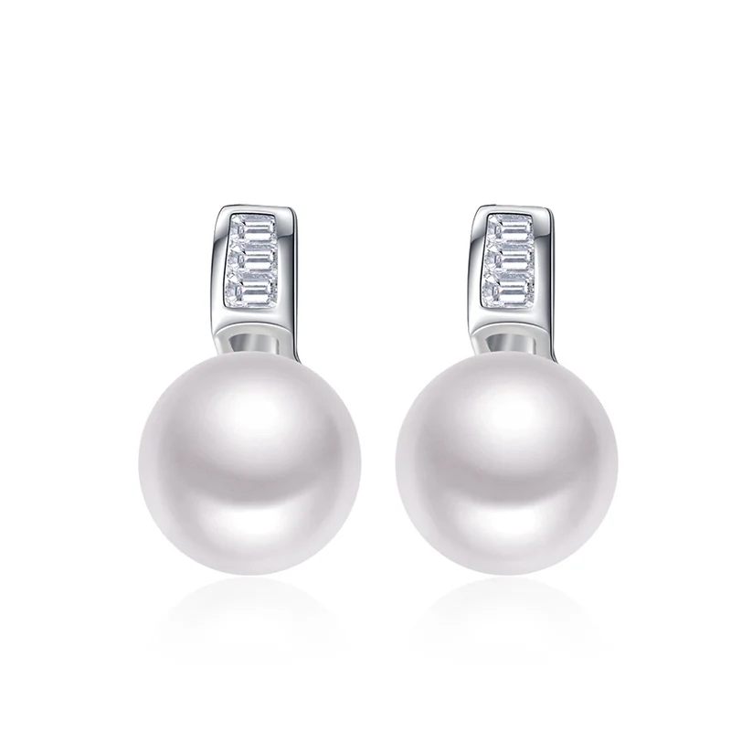 TZ4107E 925 Sterling silver natural freshwater pearls earring (2)