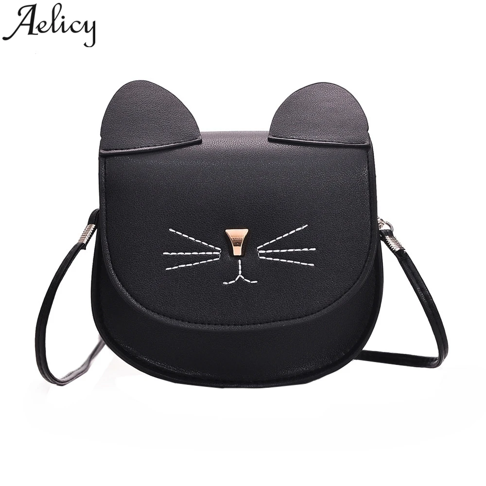 

Aelicy 2019 Women Fashion Pure color Leather Shoulder Messenger Bags Ladies Satchel Tote Purses And Handbag Small Girls Cutes