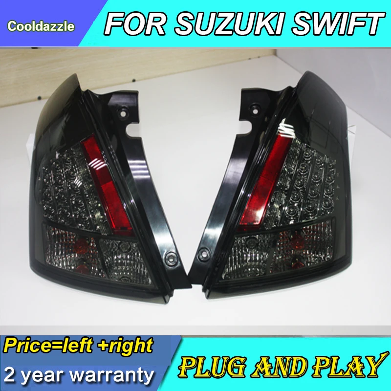 Для SUZUKI Swift светодиодный задний фонарь 2006 2007 2008 2009 2010 год задний фонарь с Парковка лампы поворота поворотные сигналы, во-вторых