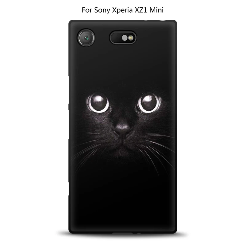 JURCHEN чехол для телефона для sony Xperia XZ1 Compact Cover G8841 G8842 Мягкий ТПУ силиконовый чехол с рисунком для sony Xperia XZ1 Compact чехол - Цвет: 1