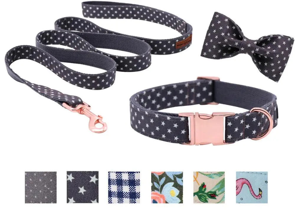 

Unique Style Paws Dog or Cat Collar or Leash Little Stars Design Pet Collars for Dogs