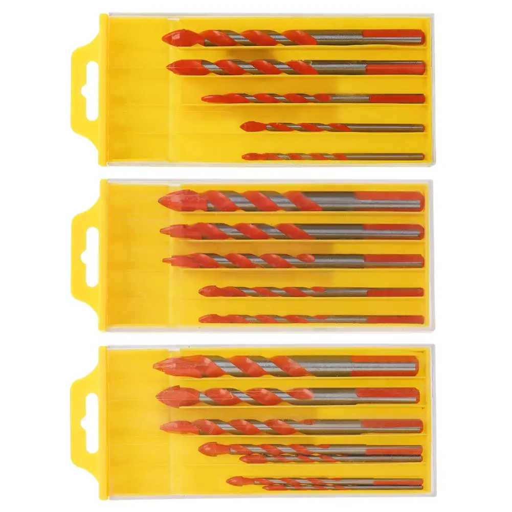 5 шт./7 шт. 3-12 мм треугольная ручка многофункциональные сверла из сплава для ручной электрической дрели набор аксессуаров для ручного