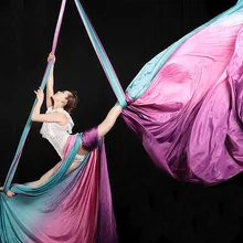 Разноцветный 5*2,8 м Аксессуары для йоги воздушная антигравитационная Йога-гамак высокая высота слинг стрейч ремень для йоги