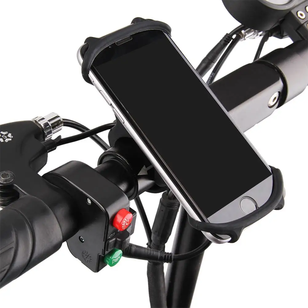 Flash Deal Silicone Bicycle Bike Mobile Phone Support Mountain Bike Navigation Shockproof Phone Holder Stand 2