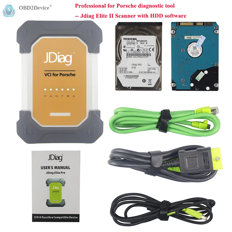 

Original Jdiag Elite II Pro for Porsche With Software OBDII Diagnose&ECU Coding Device J2534 With USB/Lan Cable/Wifi connection