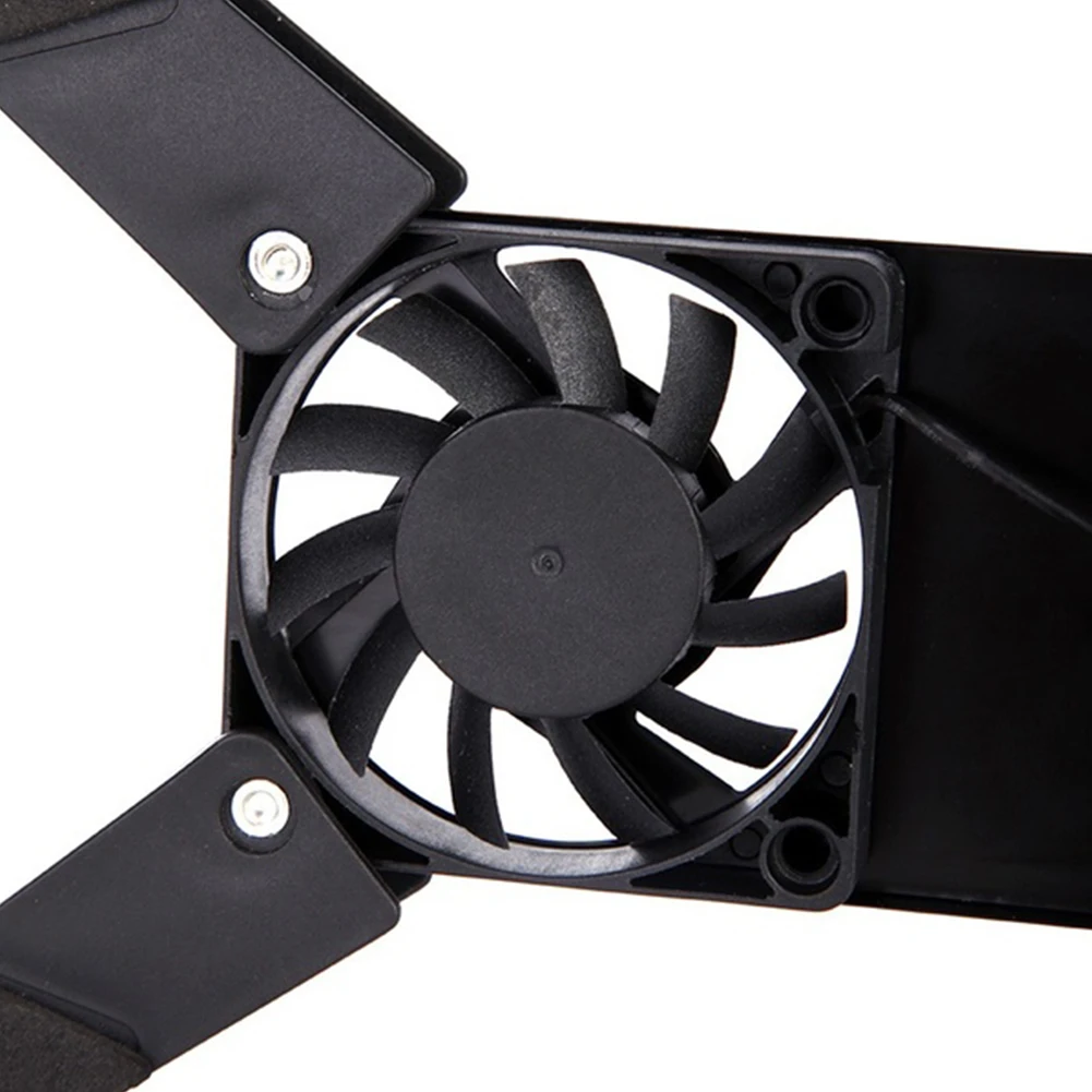 

2pcs Rotatable USB Fan Laptop Cooling Holder Fans Cooler Laptop Notebook Pad Computer Peripherals Black Plastic Without Install