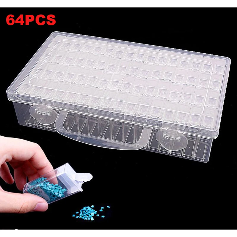 

New Diamond embroidery diamond painting tool! Daimond transparent plastic storage box, jewelry Drill Storage Box Gift a70