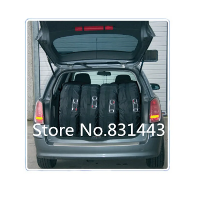 Car Spare Tire Cover For Summer Winer Polyester Auto Tyre Protector Storage Bags Black Wheel Accessories for Sedan SUV Vechile
