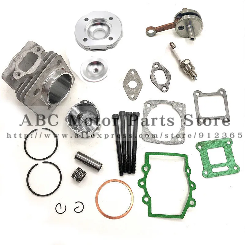 High Performance 44mm Big Bore Top End Kit 49cc 2 Stroke Mini ATV Quad Dirt Pocket Bike New
