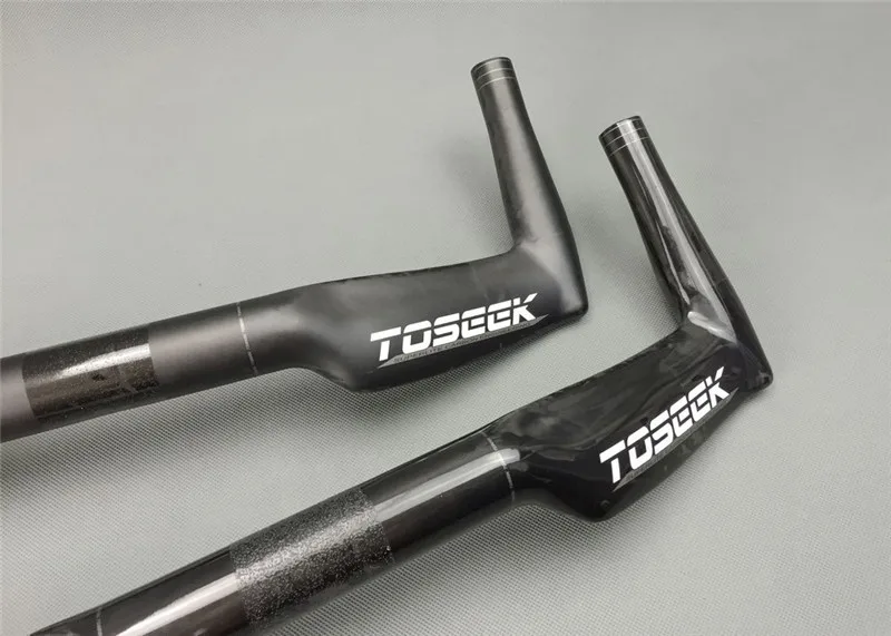 Toseek полностью углеродный ручки руля TT рукоятка для дорожного велосипеда велосипедный руль 31,8*400/420/440 мм гонок запчасти