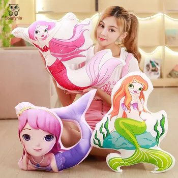 

BOLAFYNIA beauty Mermaid Baby Kid Plush Toy for Christmas Birthday Gift Children Plush Stuffed Toys office pillow