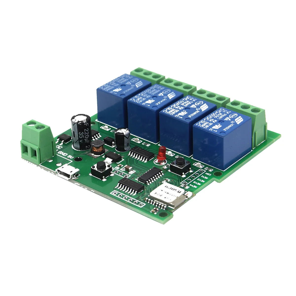 

SONOFF USB 5V Or DC 7V-32V DIY 4 Channel Jog Inching Self-locking WIFI Wireless Smart Home Switch APP Remote Control