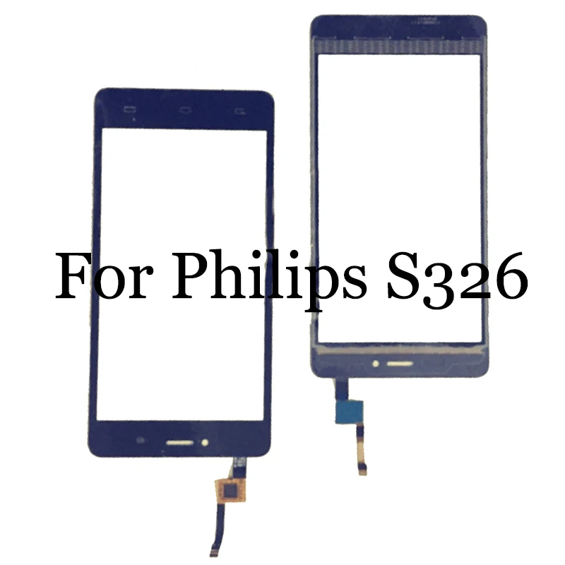 

Black touch panel For Philips S326 Touch Screen Digitizer Sensor Replacement For Philips S 326 touch panel with flex cable