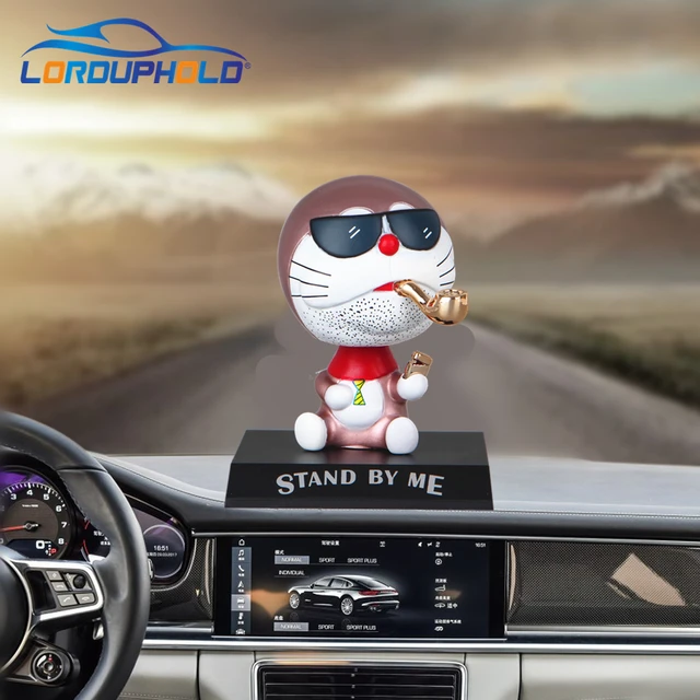 Brand New Funny Car Dashboard Toys Shake Head Styling Dolls Cigar Pipe Cat Ornaments Automobiles