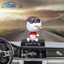 Brand New Divertente Auto Cruscotto Giocattoli Scuotere La Testa Bambole Styling Cigar Tubo Gatto Ornamenti Automobiles Accessori Interni