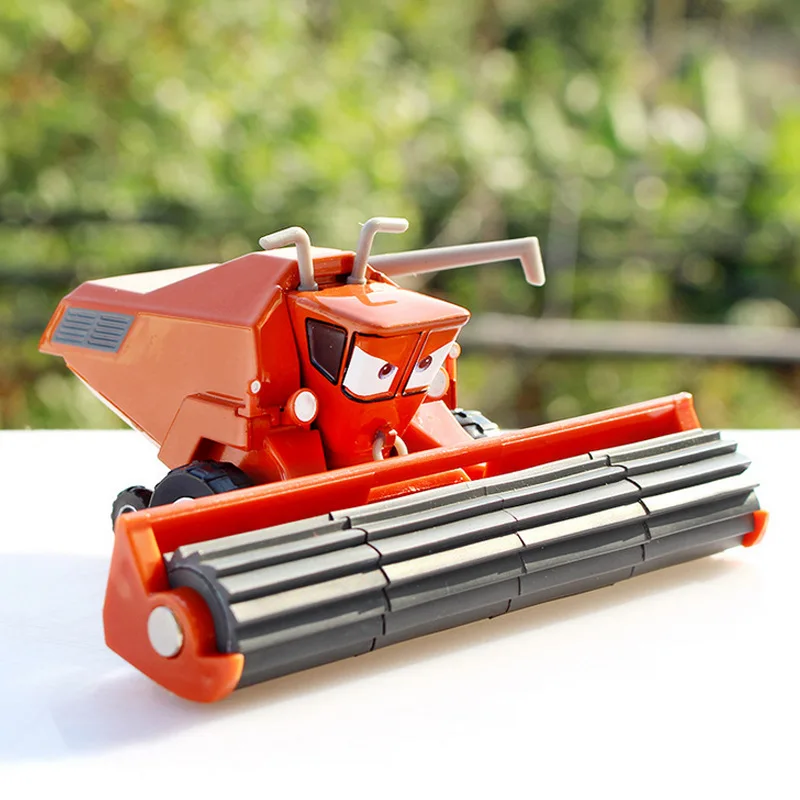 Дисней Pixar Тачки 2 комбайн Франк трактор Молния Маккуин 1:55 Литые металлические модели автомобилей игрушки на день рождения для детей мальчиков - Цвет: Red Frank