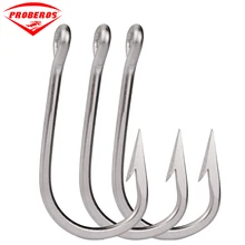 20 шт./лот рыболовные крючки из нержавеющей стали 6/0#-12/0# Сделано в Тайване рыболовные Крючки соленой воды