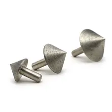 5pcs Diamond mounted point  grinding head rough and fine grit grinding head shank diameter 6mm MT070 DZ