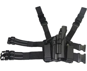 

Hunting Tactical Airsoft Military Holster for GL 17 19 22 23 Gun Drop Leg Thigh Level 3 Light Bearing Holsters With Mag Pouch