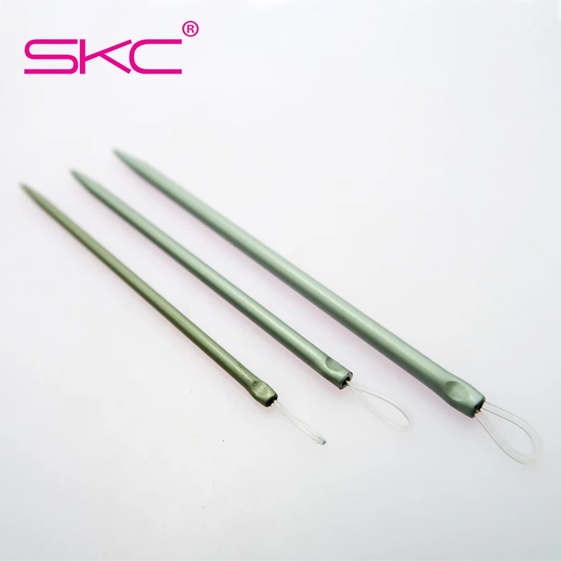 SKC 3pcs/set Nylon Wire Knitting Needles Big Eye Wool Thick Knitter Yarn Sewing Needles Apparel Sewing& Fabric Art Craft