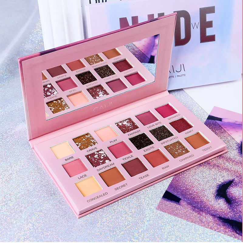

2018 New Brand Makeup 18 Colors Rose Desert Eye Shadow Palette Waterproof Matte Shimmer Pigmented Eyeshadow Powder Nude Cosmetic