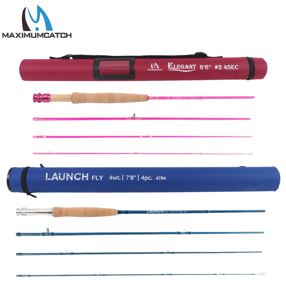 Maximumcatch Fly Rod 6ƌ 'ƈWT/7Ǝ'' # 4WT 4Sec и Cordura Tube для детей молодежи подростков|rod
