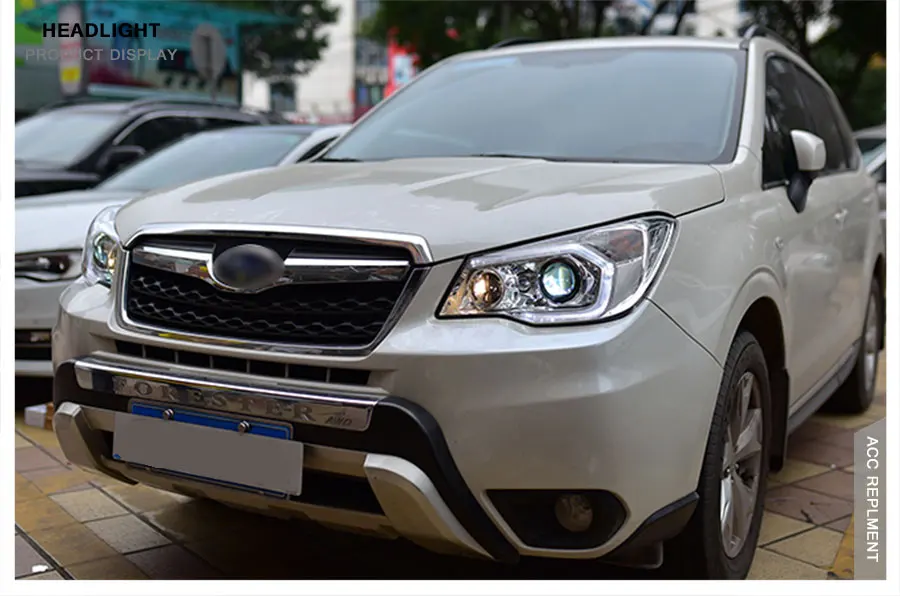 2 шт. светодиодный фары для Subaru Forester- светодиодный Автомобильные фары ангельские глазки комплект ксеноновых фар, Высокопрочная конструкция протовотуманная подсветка Габаритные огни