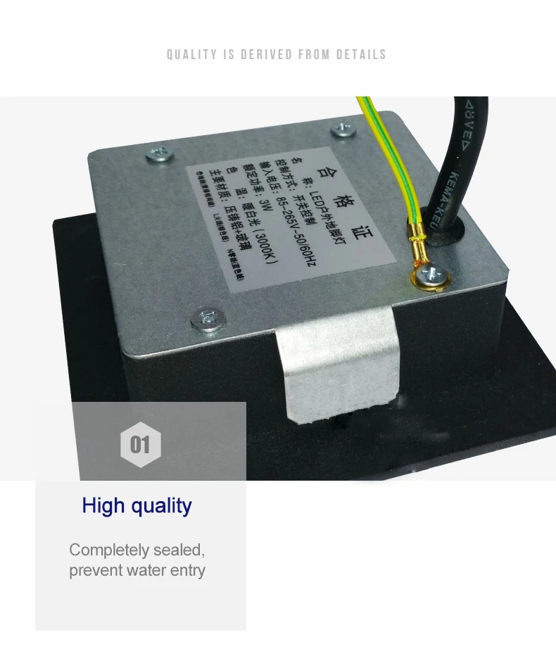 3 Вт Светодиодный светильник для лестницы со встроенной коробкой алюминиевый ступенчатый светильник s PIR датчик движения наружный светодиодный настенный светильник водонепроницаемый IP65 ZBW0005
