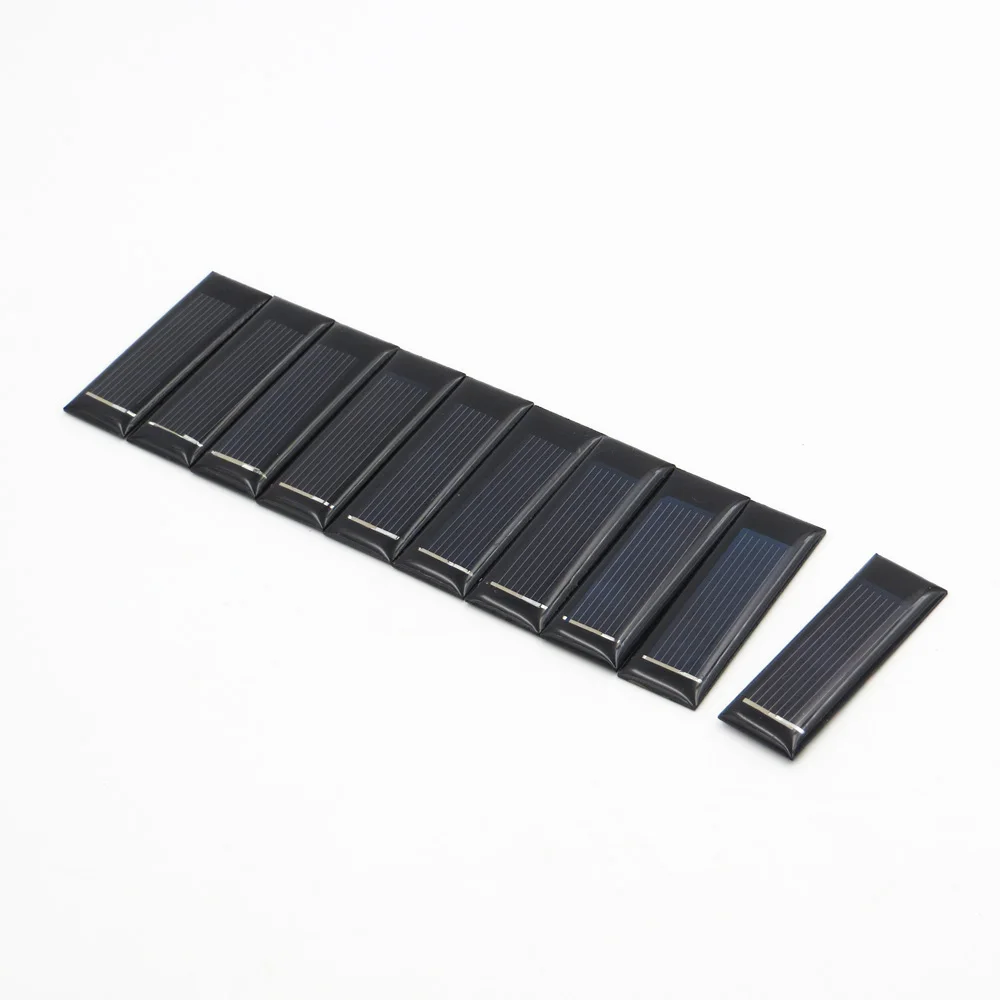 10pcs/lot Mini Solar Cell Module 0.5V 100mA Panel Standard Epoxy Polycrystalline DIY Battery Power Charger | Обустройство дома