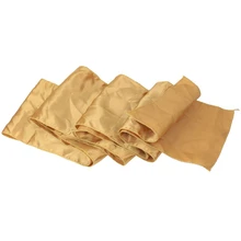 В западном стиле Золотой DIY Атласная Bowknot Крышка Стула Пояса/Ленты для Украшения/Украшения