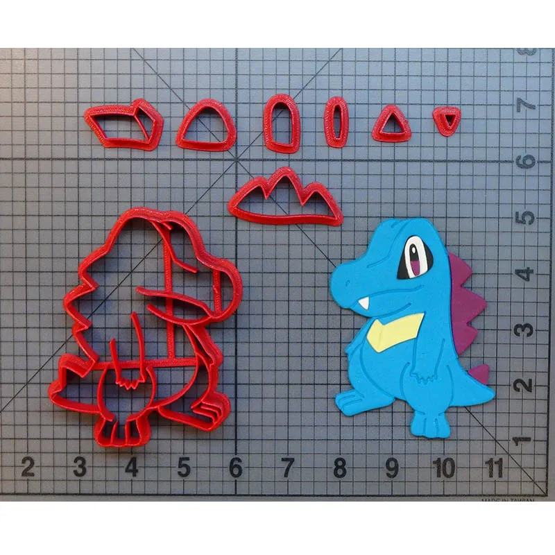 Pokemon серии Cookie Cutter Set Made 3D печатные помады форма для кекса Torchic карты Торт Dectoration